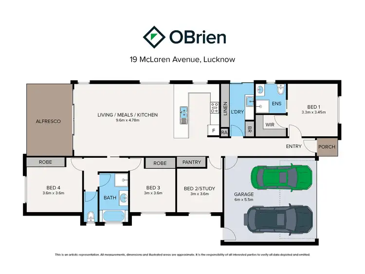 Floorplan of Homely house listing, 19 McLaren Avenue, Lucknow VIC 3875