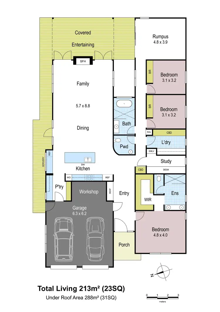 Floorplan of Homely house listing, 7 Magnolia Way, Warragul VIC 3820