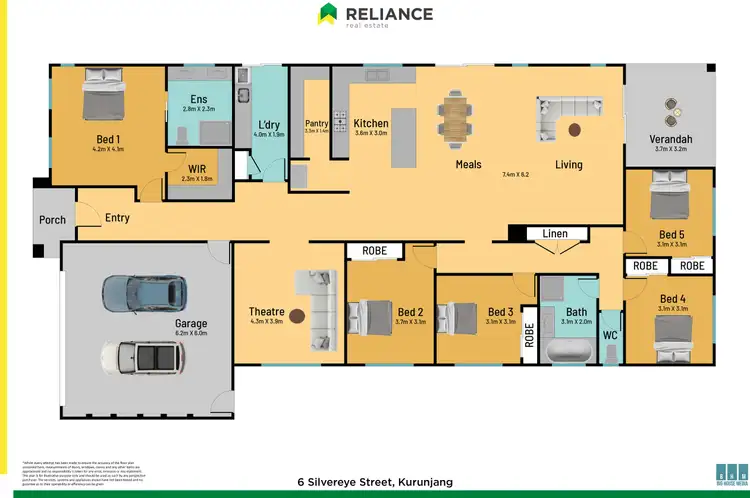 Floorplan of Homely house listing, 6 Silvereye Street, Kurunjang VIC 3337
