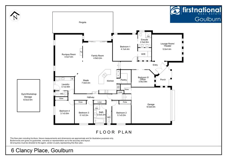Floorplan of Homely house listing, 6 Clancy Place, Goulburn NSW 2580