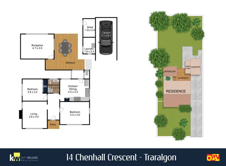 Floorplan of Homely house listing, 14 Chenhall Crescent, Traralgon VIC 3844