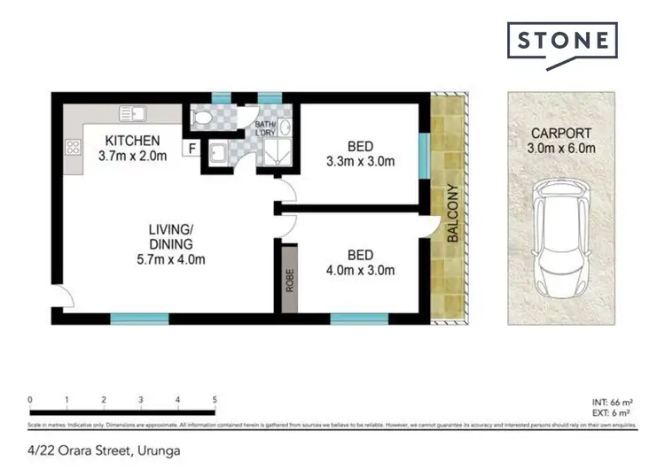 Floorplan of Homely unit listing, 4/22 Orara Street, Urunga NSW 2455
