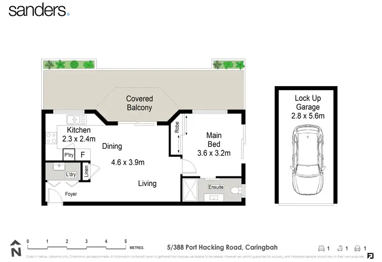Floorplan of Homely unit listing, 5/388 Port Hacking Road, Caringbah NSW 2229