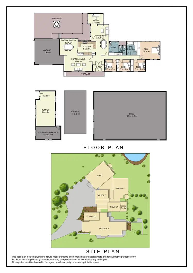 Floorplan of Homely house listing, 117 Majorca Road, Maryborough VIC 3465