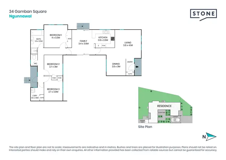 Floorplan of Homely house listing, 34 Gamban Square, Ngunnawal ACT 2913