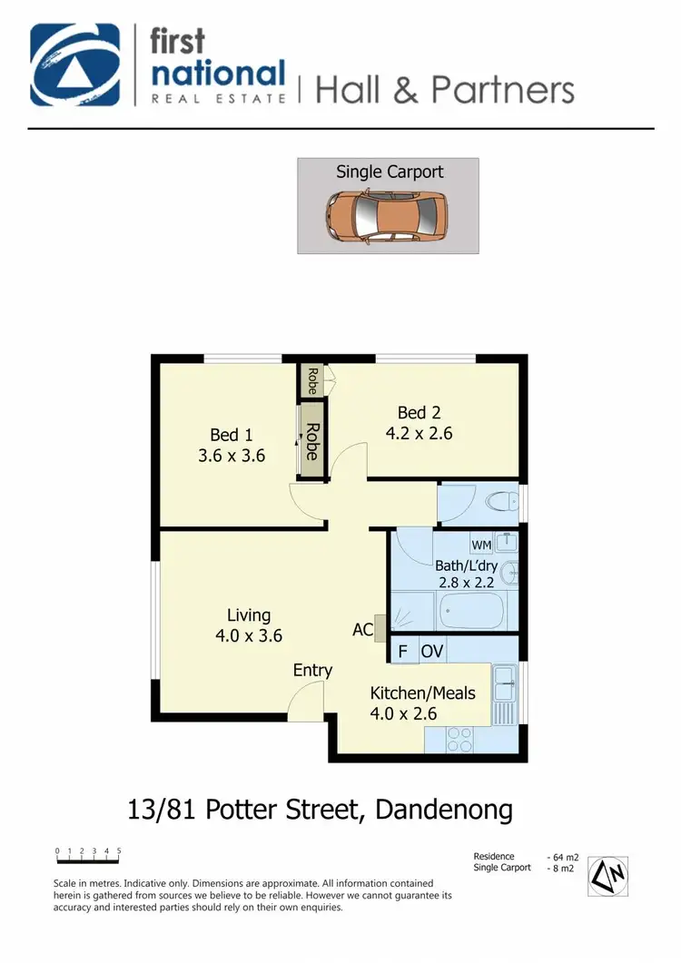 Floorplan of Homely unit listing, 13/81-83 Potter Street, Dandenong VIC 3175