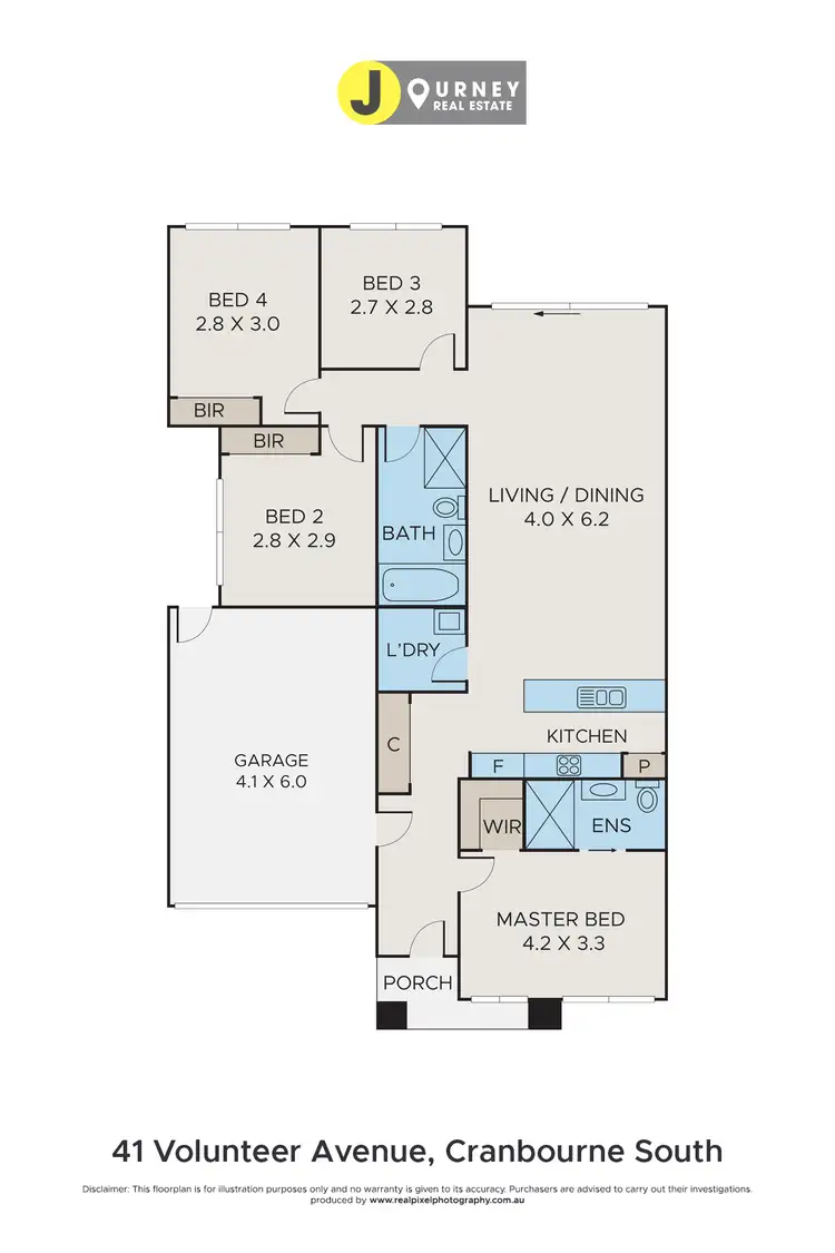 Floorplan of Homely house listing, 41 Volunteer Avenue, Cranbourne South VIC 3977