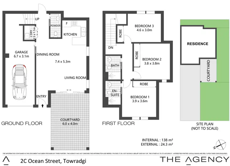 Floorplan of Homely semi-detached listing, 2C Ocean Street, Towradgi NSW 2518
