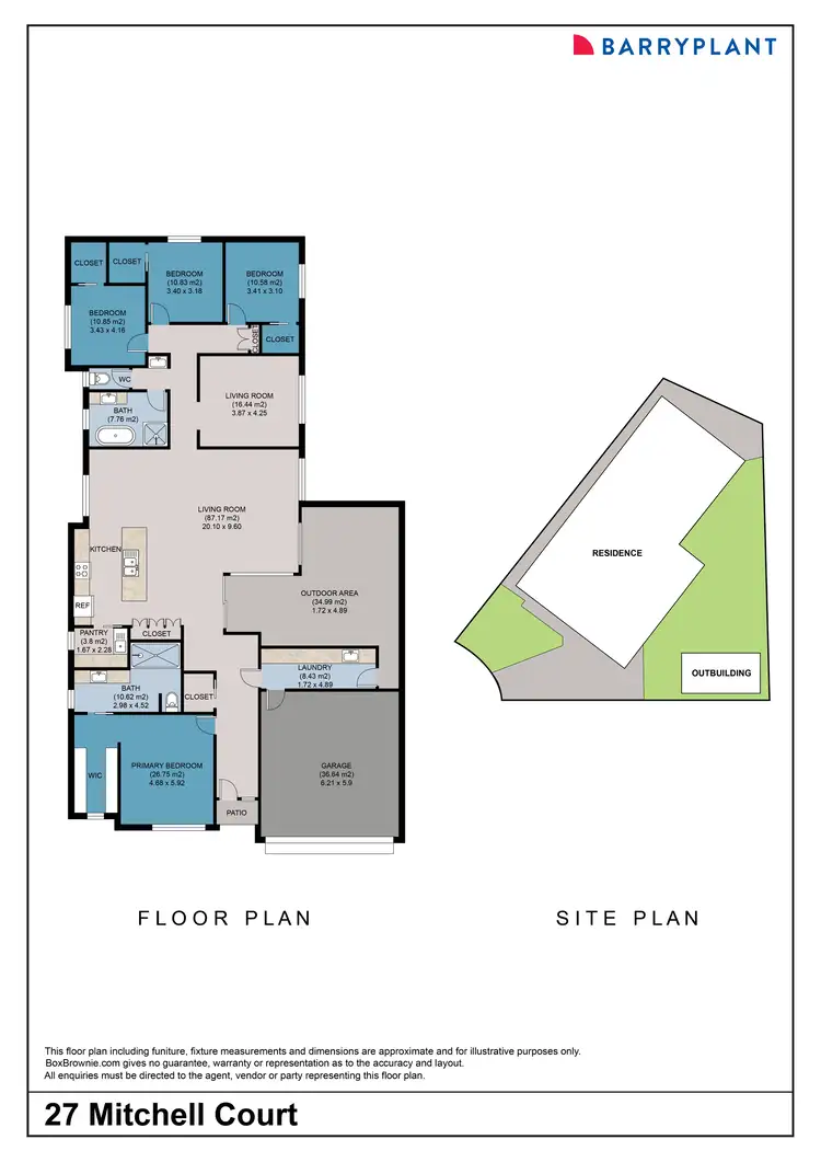 Floorplan of Homely house listing, 27 Mitchell Court, Gol Gol NSW 2738