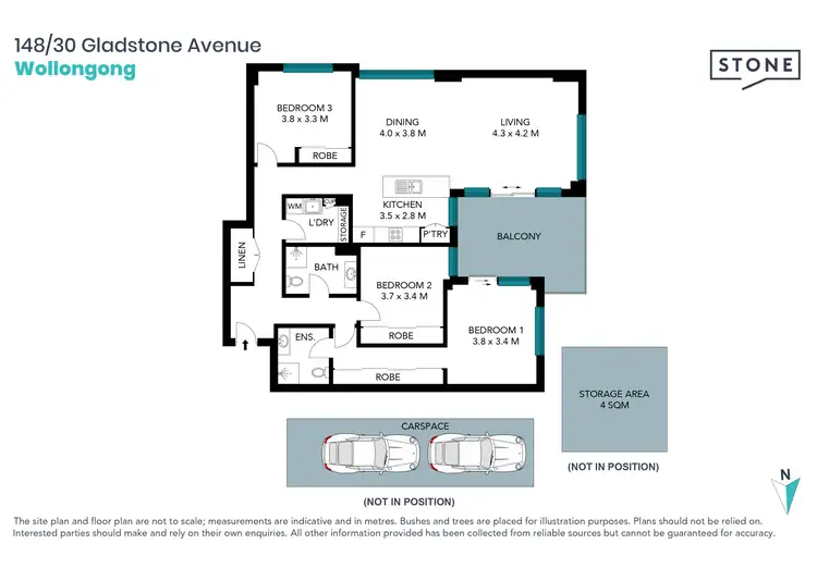 Floorplan of Homely apartment listing, 148/30 Gladstone Avenue, Wollongong NSW 2500