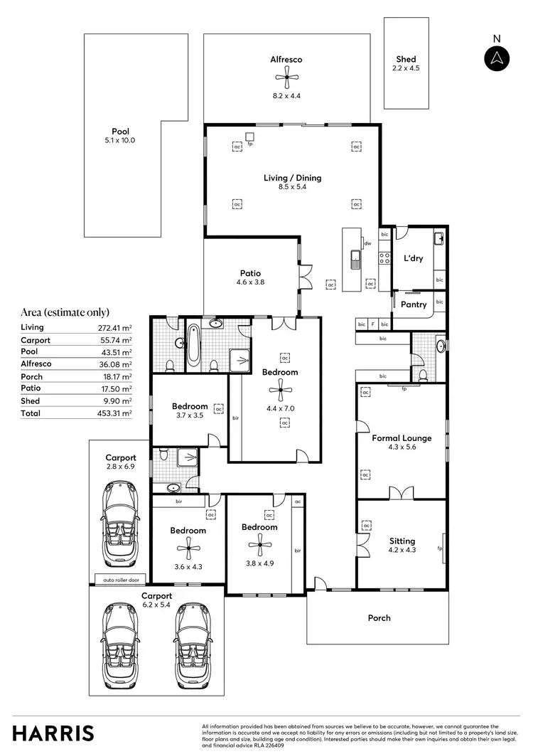 Floorplan of Homely house listing, 15 Chatsworth Grove, Toorak Gardens SA 5065