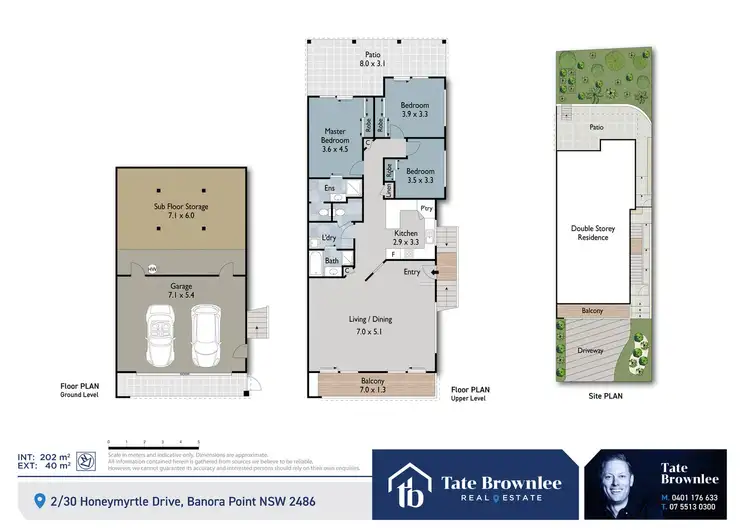Floorplan of Homely semi-detached listing, 2/30 Honeymyrtle Drive, Banora Point NSW 2486