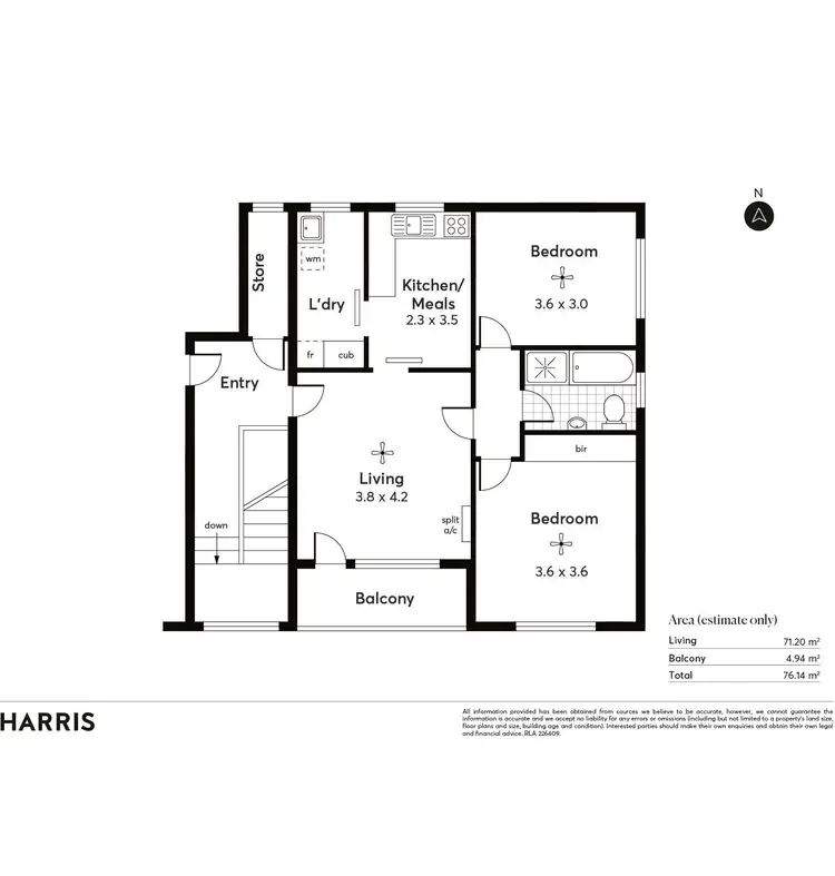 Floorplan of Homely unit listing, 8/157 Fullarton Road, Rose Park SA 5067
