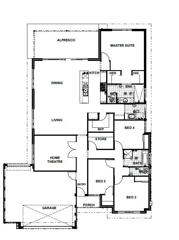 Floorplan of Homely house listing, 42 Valentine Road, Binningup WA 6233