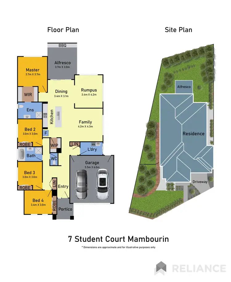 Floorplan of Homely house listing, 7 Student Court, Mambourin VIC 3024