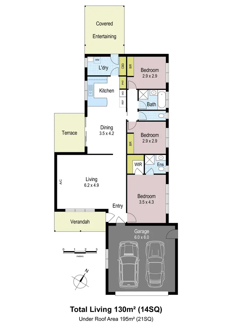 Floorplan of Homely house listing, 20 Miller Close, Drouin VIC 3818
