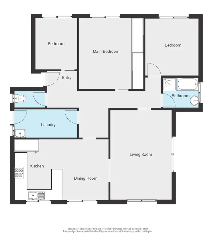 Floorplan of Homely townhouse listing, 2/300 Highview Crescent, Lavington NSW 2641