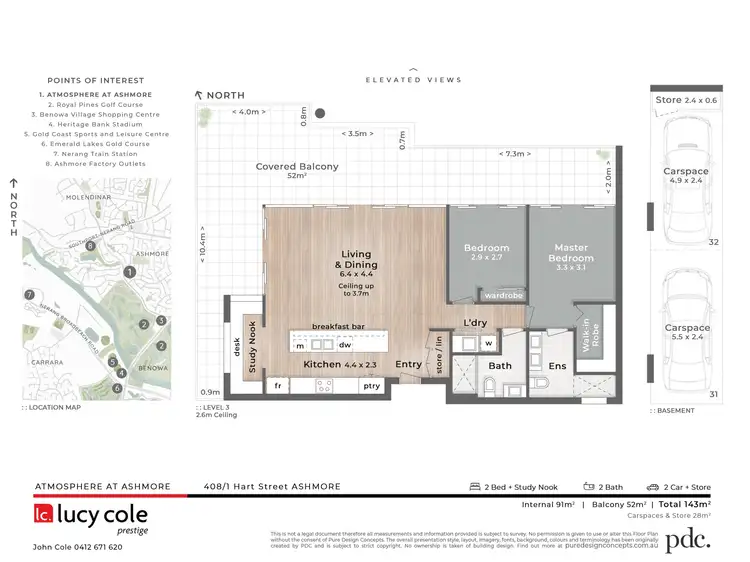 Floorplan of Homely apartment listing, 408/1 Hart Street, Ashmore QLD 4214