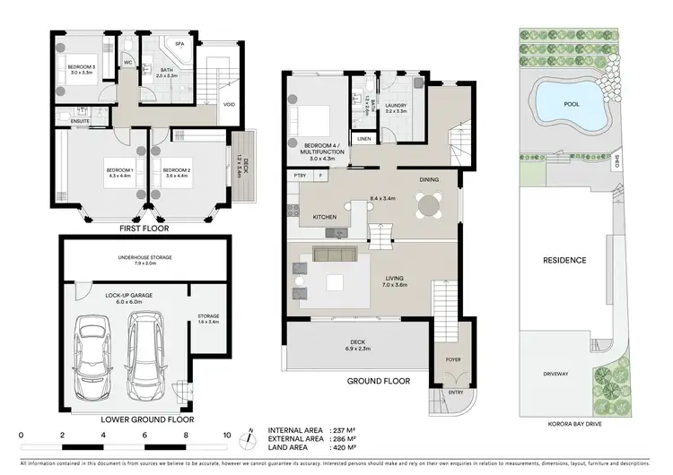 Floorplan of Homely semi-detached listing, 2/17 Korora Bay Drive, Korora NSW 2450