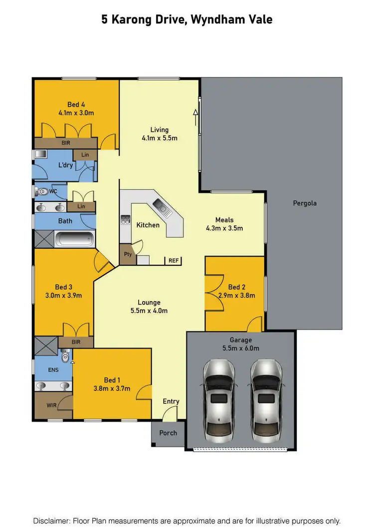 Floorplan of Homely house listing, 5 Karong Drive, Wyndham Vale VIC 3024
