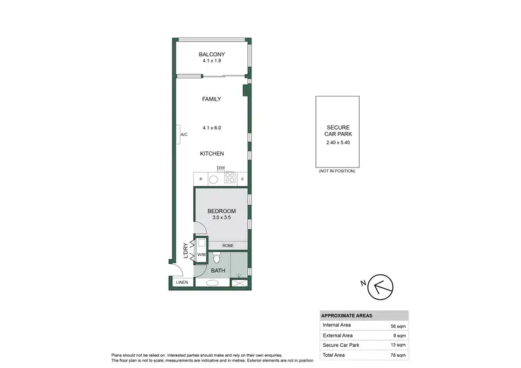Floorplan of Homely apartment listing, 1104/10 Balfours Way, Adelaide SA 5000