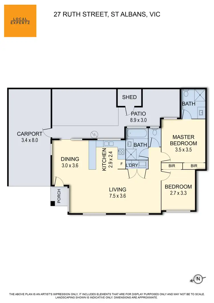 Floorplan of Homely house listing, 2/27 Ruth Street, St Albans VIC 3021