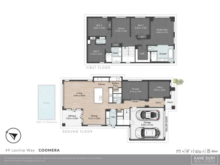 Floorplan of Homely house listing, 49 Lavinia Way, Coomera QLD 4209