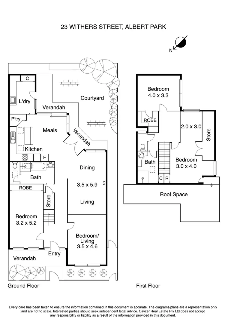Floorplan of Homely house listing, 23 Withers Street, Albert Park VIC 3206