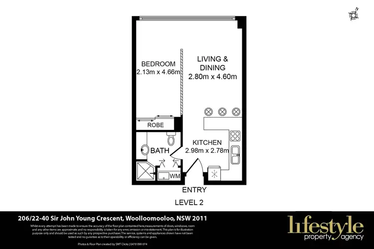Floorplan of Homely apartment listing, 22 Sir John Young Crescent, Woolloomooloo NSW 2011
