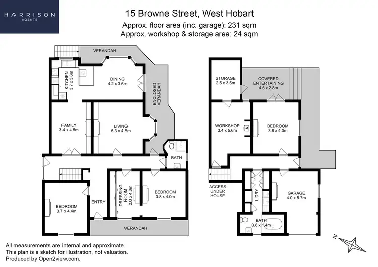 Floorplan of Homely house listing, 15 Browne Street, West Hobart TAS 7000