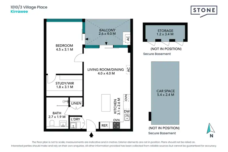 Floorplan of Homely apartment listing, 1010/3 Village Place, Kirrawee NSW 2232