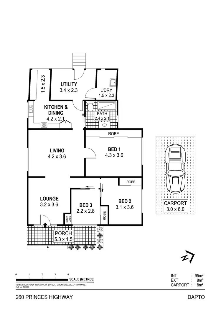 Floorplan of Homely house listing, 260 Princes Highway, Dapto NSW 2530