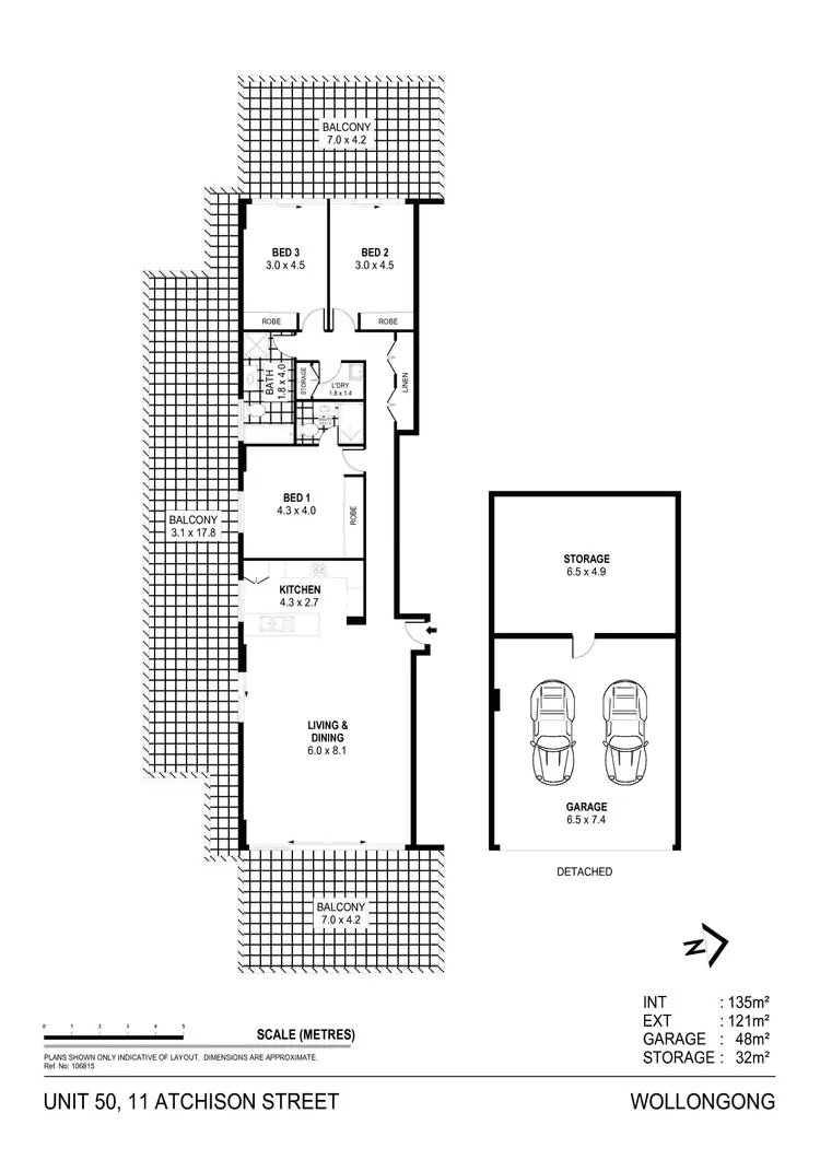 Floorplan of Homely apartment listing, 50/11 Atchison Street, Wollongong NSW 2500