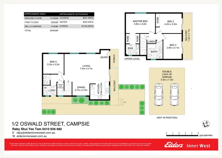 Floorplan of Homely townhouse listing, 1/2 Oswald Street, Campsie NSW 2194