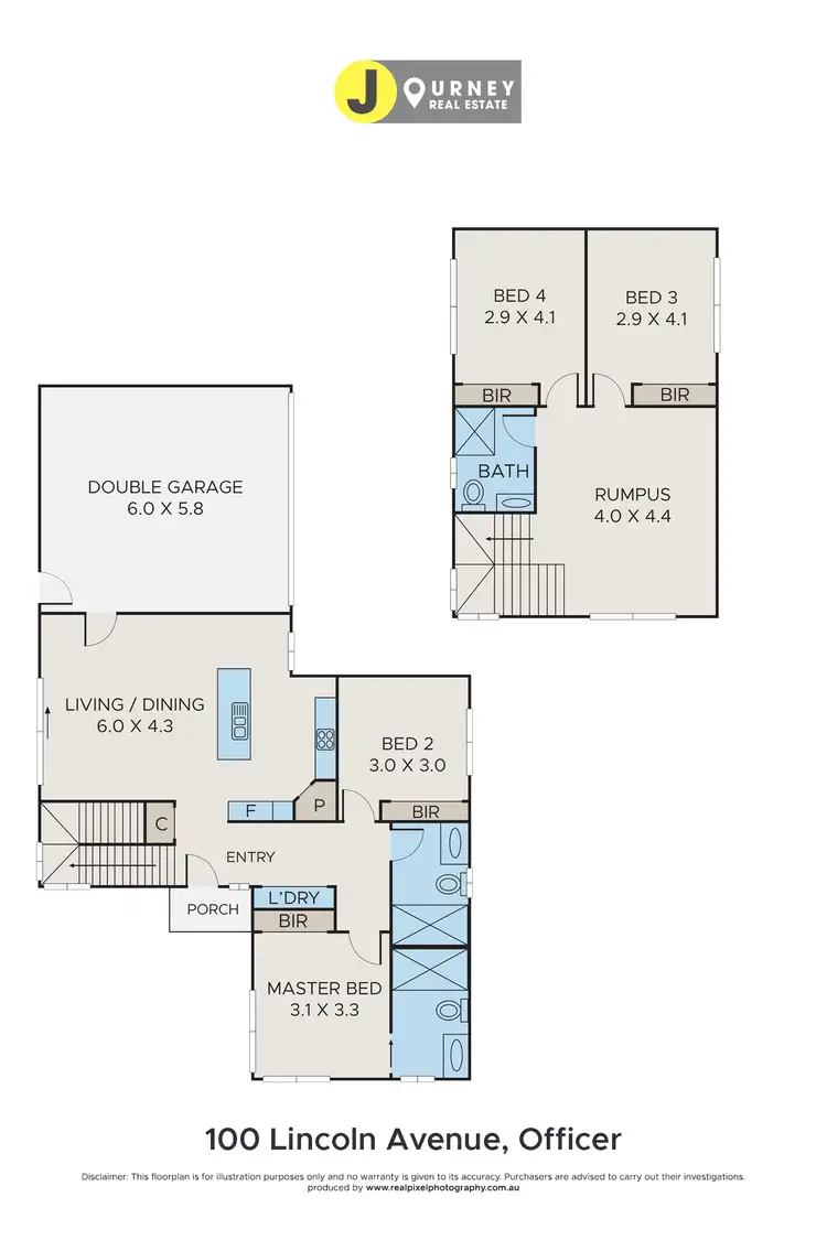 Floorplan of Homely townhouse listing, 100 Lincoln Avenue, Officer VIC 3809