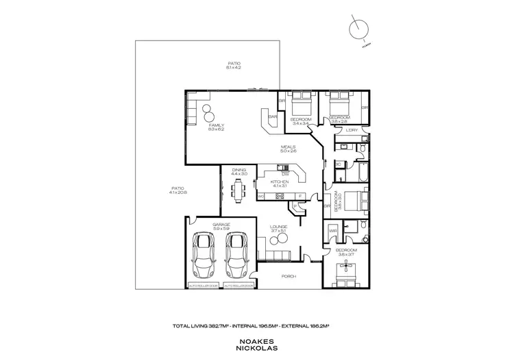 Floorplan of Homely house listing, 51 Horseshoe Drive, Woodcroft SA 5162