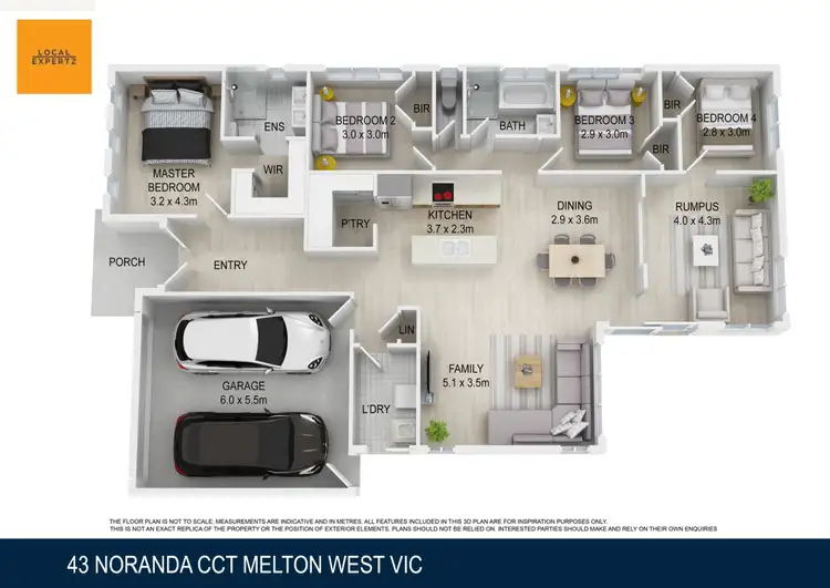 Floorplan of Homely house listing, 43 Noranda Circuit, Harkness VIC 3337