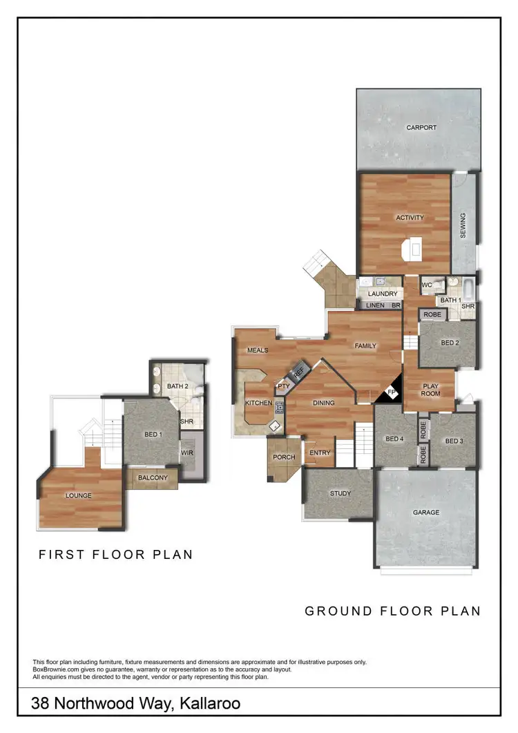 Floorplan of Homely house listing, 38 Northwood Way, Kallaroo WA 6025
