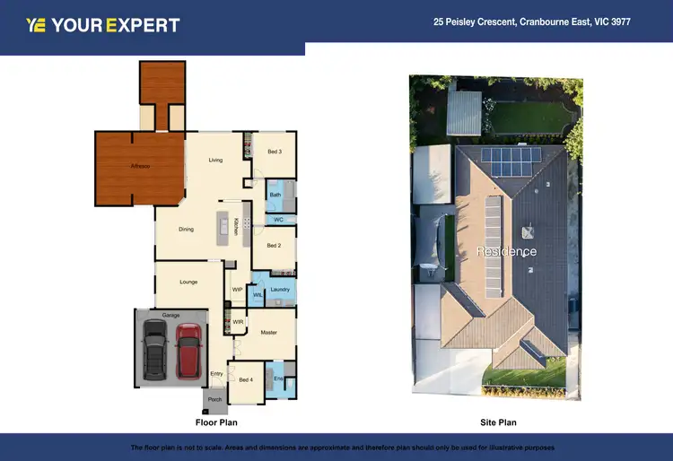Floorplan of Homely house listing, 25 Peisley Crescent, Cranbourne East VIC 3977