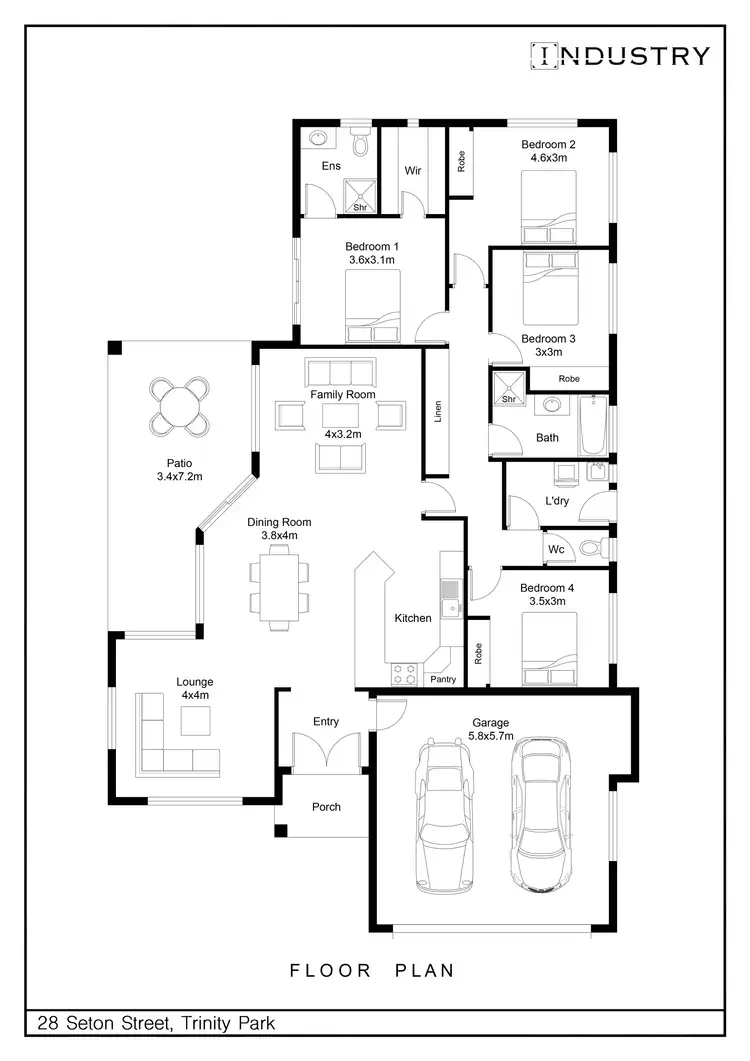 Floorplan of Homely house listing, 28 Seton Street, Trinity Park QLD 4879