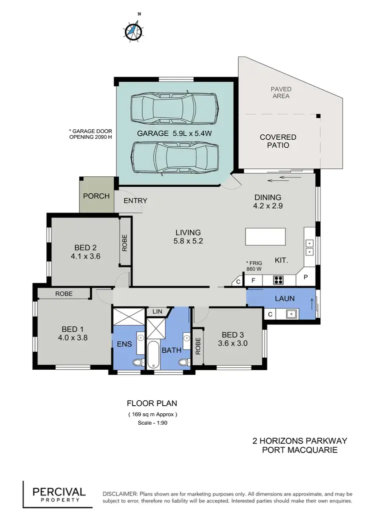 Floorplan of Homely house listing, 2 Horizons Parkway, Port Macquarie NSW 2444