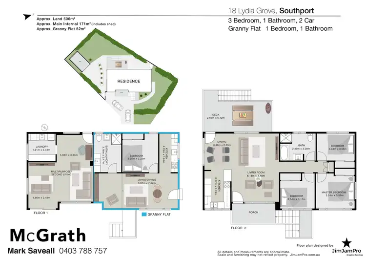 Floorplan of Homely house listing, 18 Lydia Grove, Southport QLD 4215