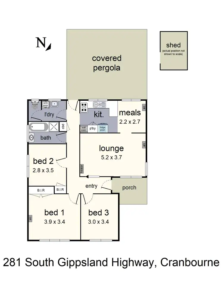 Floorplan of Homely house listing, 281 South Gippsland Highway, Cranbourne VIC 3977