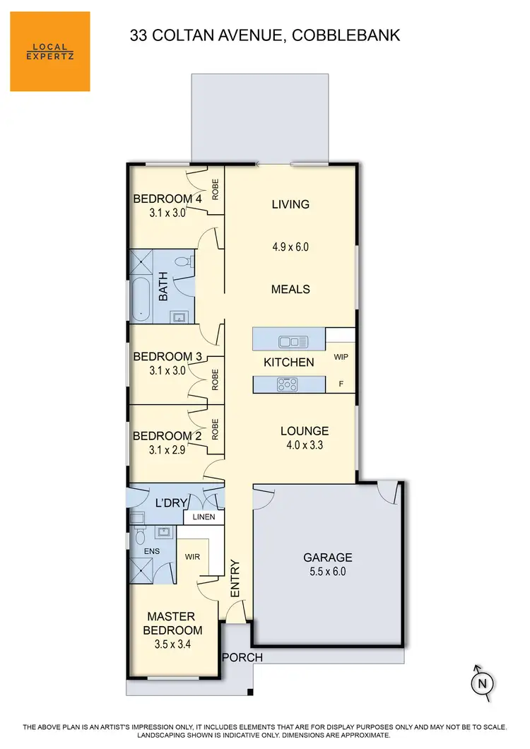 Floorplan of Homely house listing, 33 Coltan Avenue, Cobblebank VIC 3338