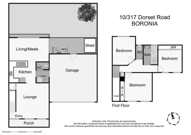 Floorplan of Homely townhouse listing, 10/317 Dorset Road, Boronia VIC 3155