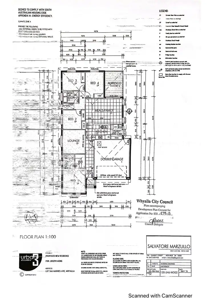 Floorplan of Homely house listing, 4 Warnes Avenue, Whyalla Jenkins SA 5609
