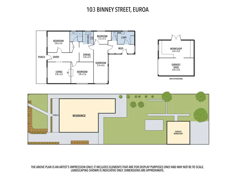 Floorplan of Homely house listing, 103 Binney Street, Euroa VIC 3666