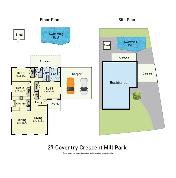 Floorplan of Homely house listing, 27 Coventry Crescent, Mill Park VIC 3082