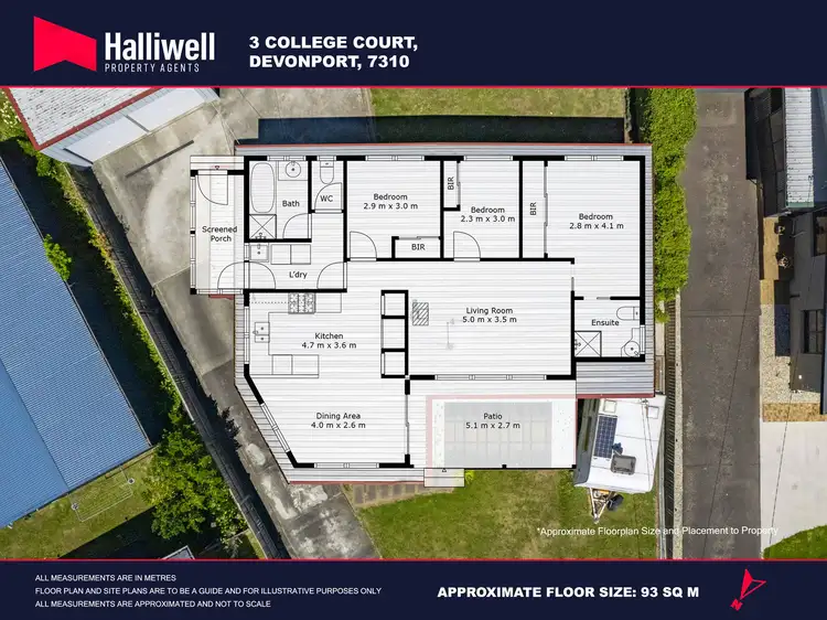 Floorplan of Homely house listing, 3 College Court, Devonport TAS 7310