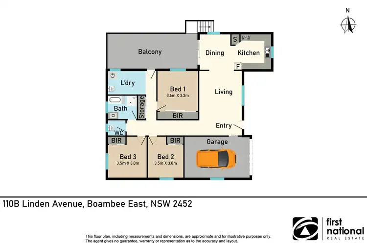 Floorplan of Homely house listing, 110B Linden Avenue, Boambee East NSW 2452